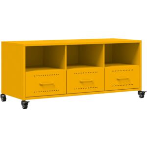 vidaXL 846695 Mustard Yellow TV Cabinet - TV cabinet vidaXL 846695 Mustard Yellow TV Cabinet - TV cabinet