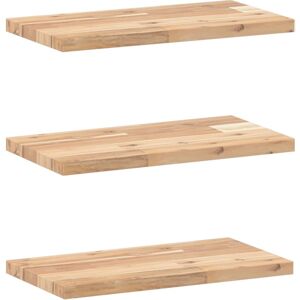 vidaXL Floating Shelves Storage Wall Shelf 3 pcs Untreated Solid Wood Acacia vidaXL Floating Shelves Storage Wall Shelf 3 pcs Untreated Solid Wood Acacia