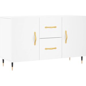 vidaXL Sideboard Storage Cabinet Cupboard Side Cabinet White Engineered Wood vidaXL Sideboard Storage Cabinet Cupboard Side Cabinet White Engineered Wood