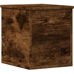 vidaXL Storage Box Blanket Box Toy Storage Chest Smoked Oak Engineered Wood vidaXL Storage Box Blanket Box Toy Storage Chest Smoked Oak Engineered Wood