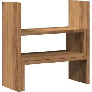 vidaXL Desk Organiser Adjustable Desktop Shelf Artisian Oak Engineered Wood vidaXL Desk Organiser Adjustable Desktop Shelf Artisian Oak Engineered Wood