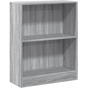 vidaXL Grey Sonoma 60x24x76 cm Bookshelf - Bookshelf vidaXL Grey Sonoma 60x24x76 cm Bookshelf - Bookshelf