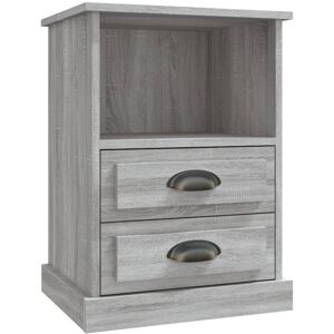 (grey sonoma, 1 pcs) vidaXL Bedside Cabinets Side Table Nightstand Bedroom Bed C (grey sonoma, 1 pcs) vidaXL Bedside Cabinets Side Table Nightstand Bedroom Bed C