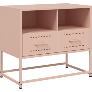 vidaXL Pink Steel TV Cabinet - Industrial Style Entertainment Center vidaXL Pink Steel TV Cabinet - Industrial Style Entertainment Center
