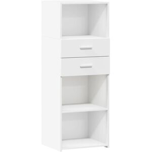 (white) vidaXL Highboard Sideboard Cabinet Storage Cupboard Brown Oak Engineered (white) vidaXL Highboard Sideboard Cabinet Storage Cupboard Brown Oak Engineered