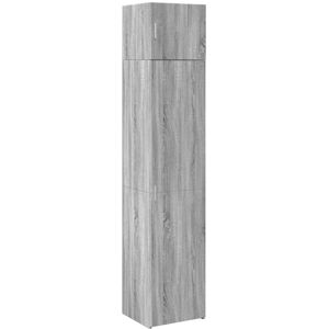 (grey sonoma) vidaXL Slim Storage Cabinet Hall Side Cabinet Sideboard Black Engi (grey sonoma) vidaXL Slim Storage Cabinet Hall Side Cabinet Sideboard Black Engi