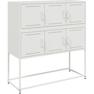 (white) vidaXL Sideboard Storage Organiser Cupboard Side Cabinet Highboard White (white) vidaXL Sideboard Storage Organiser Cupboard Side Cabinet Highboard White