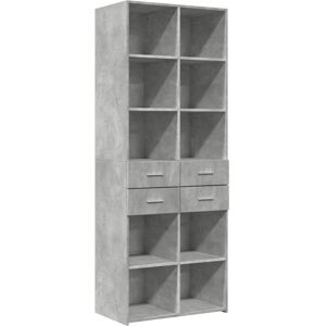 (concrete grey) vidaXL Highboard Sideboard Cabinet Storage Cupboard Brown Oak En (concrete grey) vidaXL Highboard Sideboard Cabinet Storage Cupboard Brown Oak En