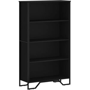 vidaXL Black 80x31x137.5 cm Bookcase Engineered Wood vidaXL Black 80x31x137.5 cm Bookcase Engineered Wood