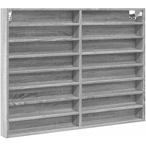 (grey sonoma, 100 x 8.5 x 75 cm) vidaXL Vitrine Cabinet Wall Mounted Cabinet Flo (grey sonoma, 100 x 8.5 x 75 cm) vidaXL Vitrine Cabinet Wall Mounted Cabinet Flo
