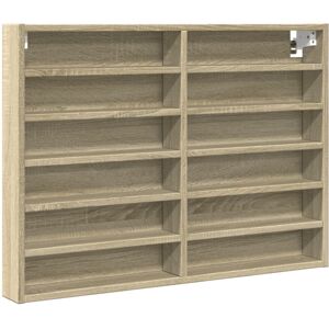 (sonoma oak, 80 x 8.5 x 58 cm) vidaXL Vitrine Cabinet Wall Mounted Cabinet Float (sonoma oak, 80 x 8.5 x 58 cm) vidaXL Vitrine Cabinet Wall Mounted Cabinet Float