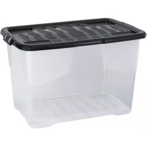Strata - 5 x 65L Curve Plastic Stackable Box - Storage Box Strata - 5 x 65L Curve Plastic Stackable Box - Storage Box