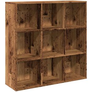 (old wood) vidaXL Book Cabinet Highboard Storage Book Rack Bookshelf Engineered (old wood) vidaXL Book Cabinet Highboard Storage Book Rack Bookshelf Engineered
