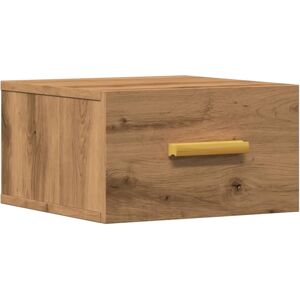 (artisan oak, 1 pcs) vidaXL Wall-mounted Bedside Cabinet Bedroom Floating Cabine (artisan oak, 1 pcs) vidaXL Wall-mounted Bedside Cabinet Bedroom Floating Cabine