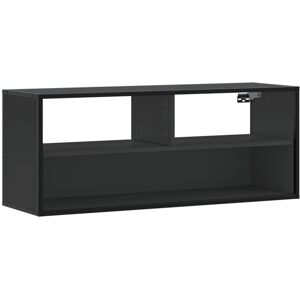 vidaXL TV cabinet - Engineered Wood and Metal - Black - TV cabinet vidaXL TV cabinet - Engineered Wood and Metal - Black - TV cabinet