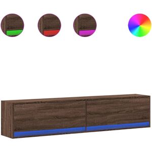 vidaXL 3307953 TV Wall Cabinet with LED - Entertainment Centre vidaXL 3307953 TV Wall Cabinet with LED - Entertainment Centre