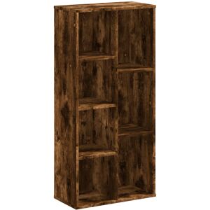(smoked oak) vidaXL Bookcase Bookshelf Rack Storage Cabinet Book Stand Engineere (smoked oak) vidaXL Bookcase Bookshelf Rack Storage Cabinet Book Stand Engineere