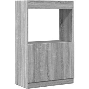 (grey sonoma, 63 x 33 x 100 cm) vidaXL Highboard Sideboard Storage Organiser Cab (grey sonoma, 63 x 33 x 100 cm) vidaXL Highboard Sideboard Storage Organiser Cab