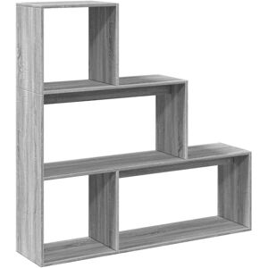 (grey sonoma, 123 x 29 x 123 cm) vidaXL Room Divider Bookcase Bookshelf 4-Tier S (grey sonoma, 123 x 29 x 123 cm) vidaXL Room Divider Bookcase Bookshelf 4-Tier S