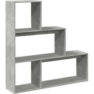 (concrete grey, 123 x 29 x 123 cm) vidaXL Room Divider Bookcase Bookshelf 4-Tier (concrete grey, 123 x 29 x 123 cm) vidaXL Room Divider Bookcase Bookshelf 4-Tier