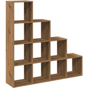 vidaXL Artisan Oak Room Divider Bookcase - 4-Tier Storage Shelf - Room Divider Bookcase vidaXL Artisan Oak Room Divider Bookcase - 4-Tier Storage Shelf - Room Divider Bookcase