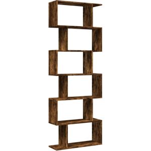 (smoked oak, 70 x 24 x 193 cm) vidaXL Room Divider Bookcase 6-Tier Shelf Bookshe (smoked oak, 70 x 24 x 193 cm) vidaXL Room Divider Bookcase 6-Tier Shelf Bookshe