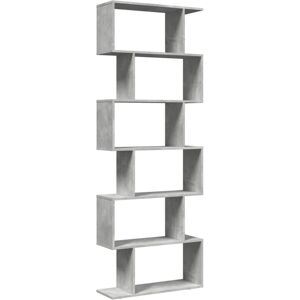 (concrete grey, 70 x 24 x 193 cm) vidaXL Room Divider Bookcase 6-Tier Shelf Book (concrete grey, 70 x 24 x 193 cm) vidaXL Room Divider Bookcase 6-Tier Shelf Book