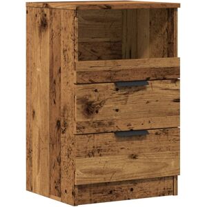 vidaXL Bedside Cabinet Nightstand Bed Side Table Old Wood Engineered Wood vidaXL Bedside Cabinet Nightstand Bed Side Table Old Wood Engineered Wood