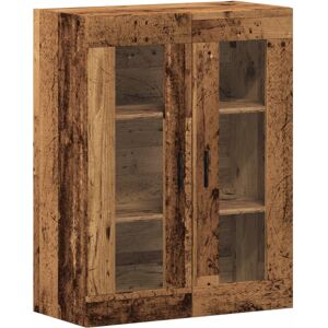 vidaXL Wall Mounted Cabinet Wall Cupboard Hanging Storage Cabinet Old Wood vidaXL Wall Mounted Cabinet Wall Cupboard Hanging Storage Cabinet Old Wood