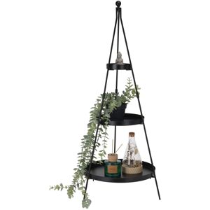 URBN Living 3 Tier Black Metal Pyramid Rack Display Stand Flower Plant Pot Holder URBN Living 3 Tier Black Metal Pyramid Rack Display Stand Flower Plant Pot Holder