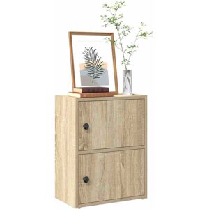 vidaXL Bookcase Sonoma Oak 40x24x52 cm Engineered Wood bookshelf book case vidaXL Bookcase Sonoma Oak 40x24x52 cm Engineered Wood bookshelf book case