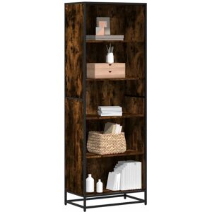 vidaXL Bookcase Bookshelf Book Rack Storage Cabinet Smoked Oak Engineered Wood vidaXL Bookcase Bookshelf Book Rack Storage Cabinet Smoked Oak Engineered Wood