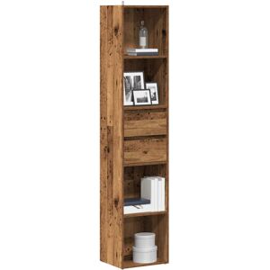 vidaXL Book Cabinet Old Wood 36x30x171 cm Engineered Wood bookcase book shelf vidaXL Book Cabinet Old Wood 36x30x171 cm Engineered Wood bookcase book shelf