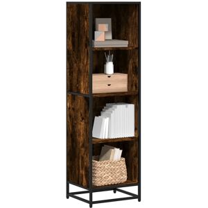 vidaXL Book Cabinet Smoked Oak 40x35x139 cm Engineered Wood bookcase vidaXL Book Cabinet Smoked Oak 40x35x139 cm Engineered Wood bookcase