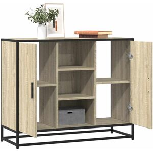 vidaXL Sideboard Sonoma Oak 92x35x76 cm Engineered Wood storage cabinet vidaXL Sideboard Sonoma Oak 92x35x76 cm Engineered Wood storage cabinet