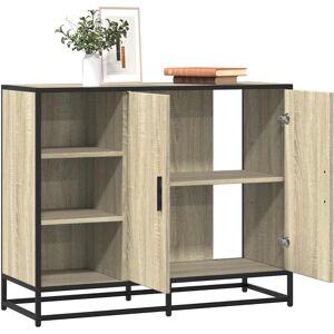 vidaXL Sideboard Sonoma Oak 92x35x76 cm Engineered Wood storage cabinet vidaXL Sideboard Sonoma Oak 92x35x76 cm Engineered Wood storage cabinet