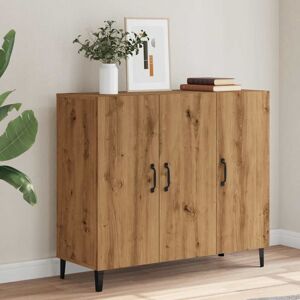 vidaXL Sideboard Artisan oak 90x34x80 cm Engineered Wood cabinet cupboard vidaXL Sideboard Artisan oak 90x34x80 cm Engineered Wood cabinet cupboard