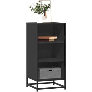 vidaXL Sideboard Black 35.5x35x76 cm Engineered Wood and Metal storage cabinet vidaXL Sideboard Black 35.5x35x76 cm Engineered Wood and Metal storage cabinet