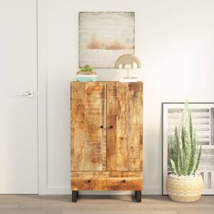vidaXL Highboard Cupboard with Drawer Sideboard Solid Wood Mango and Iron vidaXL Highboard Cupboard with Drawer Sideboard Solid Wood Mango and Iron