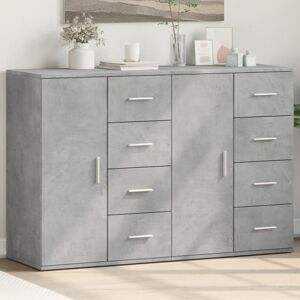 vidaXL Sideboards 2 pcs Concrete Grey - Sideboards vidaXL Sideboards 2 pcs Concrete Grey - Sideboards