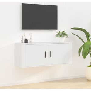 vidaXL White Wall TV Cabinet - Elegant Classic Design vidaXL White Wall TV Cabinet - Elegant Classic Design