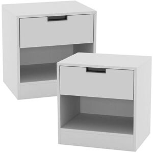 URBN Living (White, 2) Drawer Bedside Table Nightstand Shelf Cabinet Storage Unit Bedroom Fu URBN Living (White, 2) Drawer Bedside Table Nightstand Shelf Cabinet Storage Unit Bedroom Fu