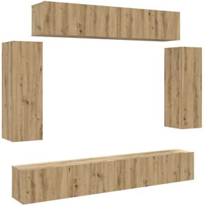 vidaXL 3329002 Wall-Mount TV Cabinet - Modern Durable Wood vidaXL 3329002 Wall-Mount TV Cabinet - Modern Durable Wood