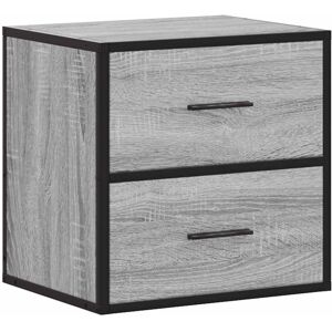 (grey sonoma, 1 pcs) vidaXL Wall-mounted Bedside Cabinets 2 pcs Sonoma Oak 40x31 (grey sonoma, 1 pcs) vidaXL Wall-mounted Bedside Cabinets 2 pcs Sonoma Oak 40x31