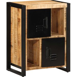 (brown) vidaXL Sideboard 55x35x70 cm Solid Rough Wood Mango cabinet cupboard hig (brown) vidaXL Sideboard 55x35x70 cm Solid Rough Wood Mango cabinet cupboard hig