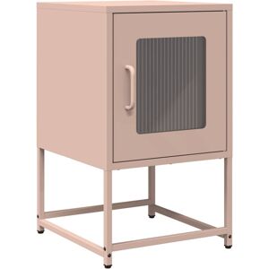 (pink) vidaXL Bedside Cabinet Anthracite 36x39x60.5 cm Cold-rolled Steel (pink) vidaXL Bedside Cabinet Anthracite 36x39x60.5 cm Cold-rolled Steel