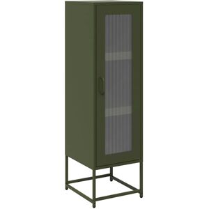 (olive green) vidaXL Highboard Anthracite 36x39x123 cm Cold-rolled Steel sideboa (olive green) vidaXL Highboard Anthracite 36x39x123 cm Cold-rolled Steel sideboa