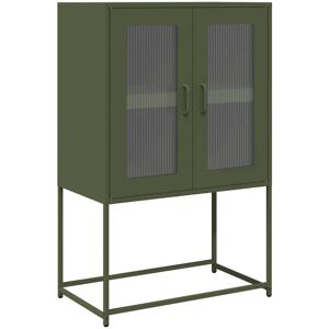 (olive green) vidaXL Highboard Pink 68x39x107 cm Steel sideboard side cabinet (olive green) vidaXL Highboard Pink 68x39x107 cm Steel sideboard side cabinet