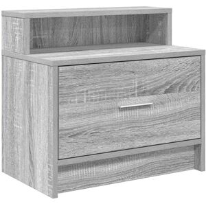 (grey sonoma, 1 pcs) vidaXL Bedside Cabinet with Drawer Concrete Grey 51x31x47 c (grey sonoma, 1 pcs) vidaXL Bedside Cabinet with Drawer Concrete Grey 51x31x47 c