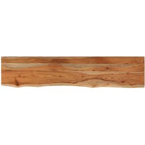 vidaXL Wall Shelf Solid Acacia Wood Live Edge - Wall Shelf vidaXL Wall Shelf Solid Acacia Wood Live Edge - Wall Shelf